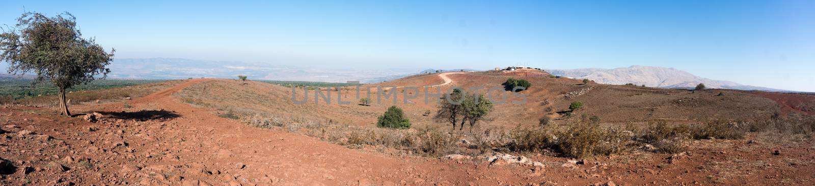 Trekking in israeli north near syrian border