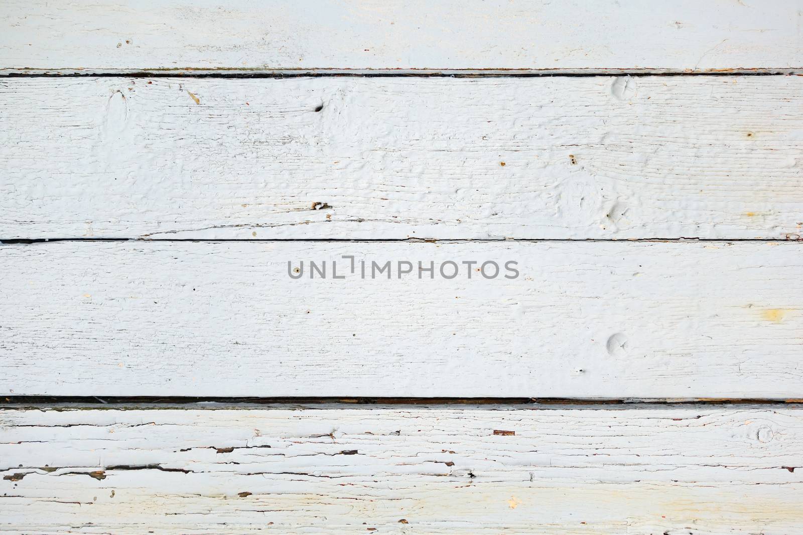Old wood board painted white background texture