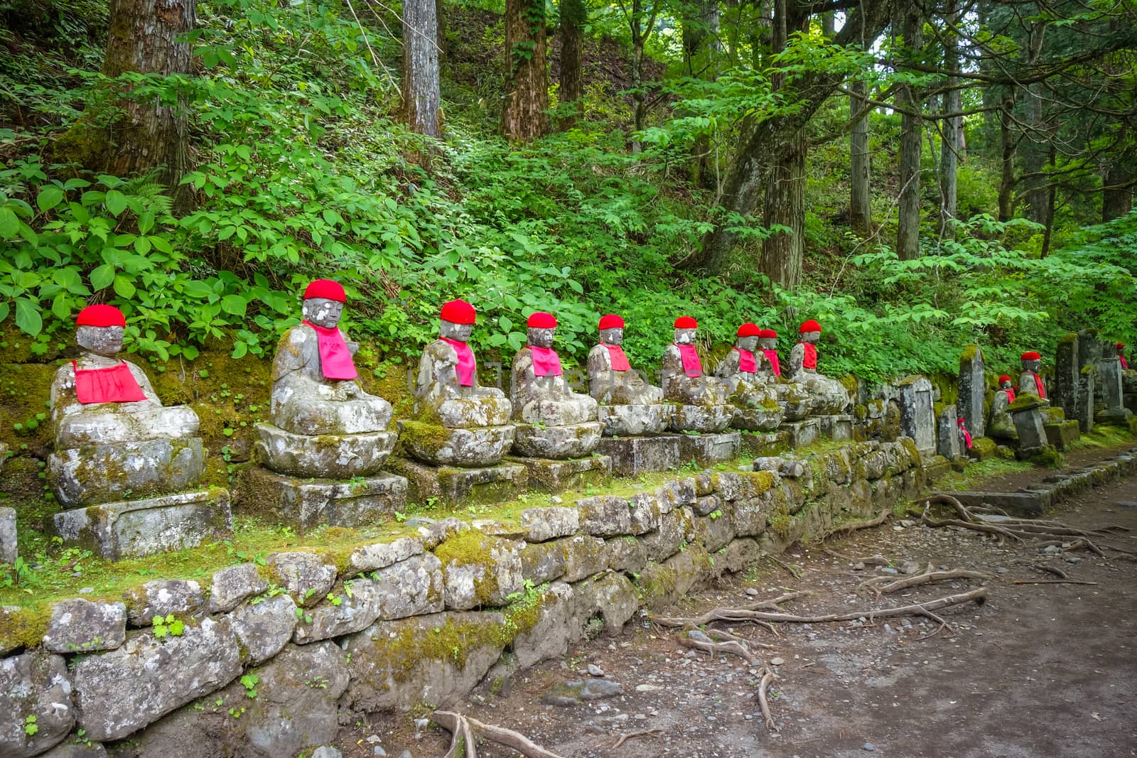 Narabi Jizo statues, Nikko, Japan by daboost