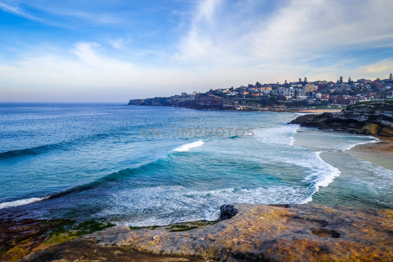 Bronte and Tamarama Beaches panorama, Sidney, Australia