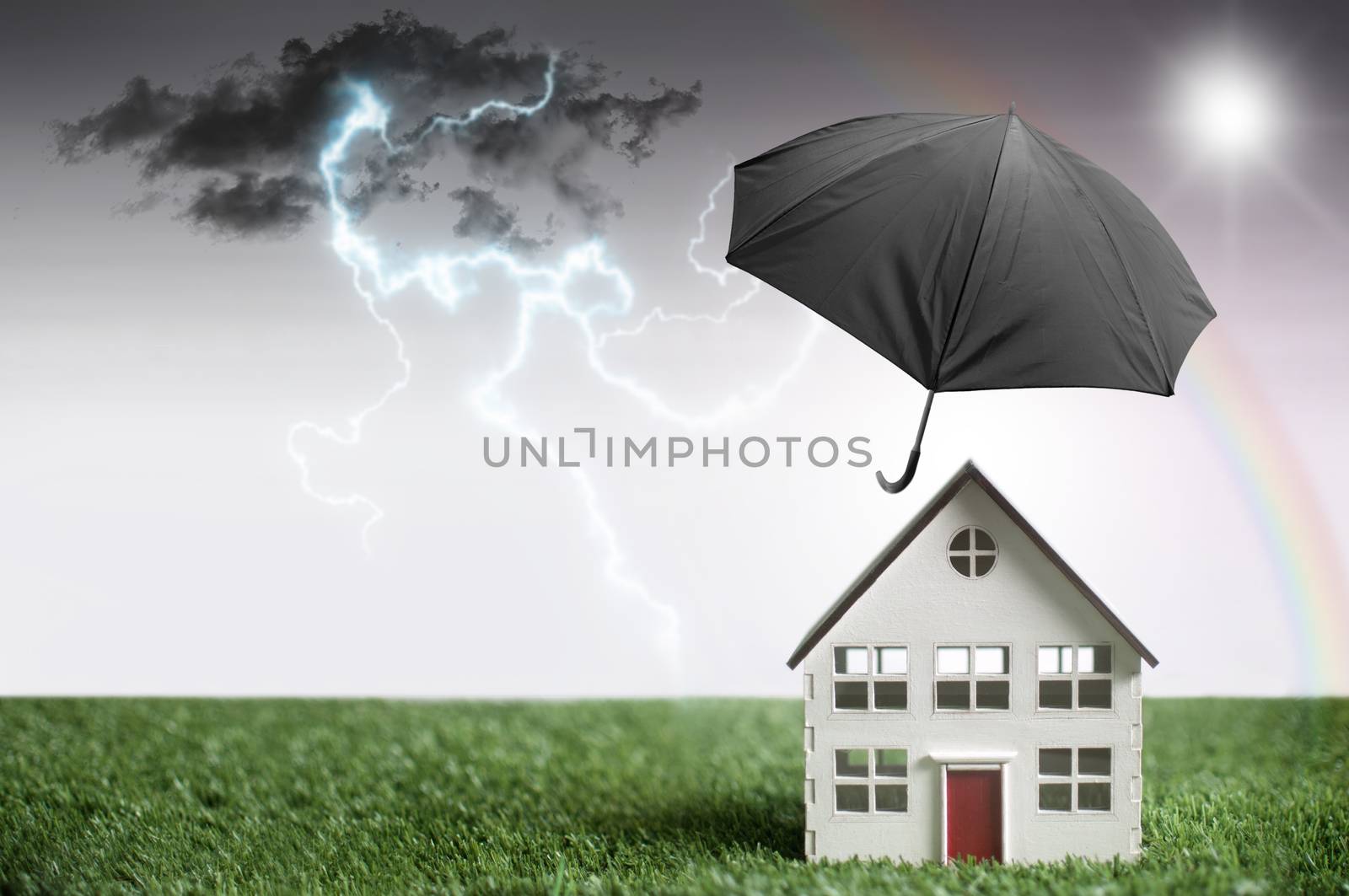 Home protection background by unikpix