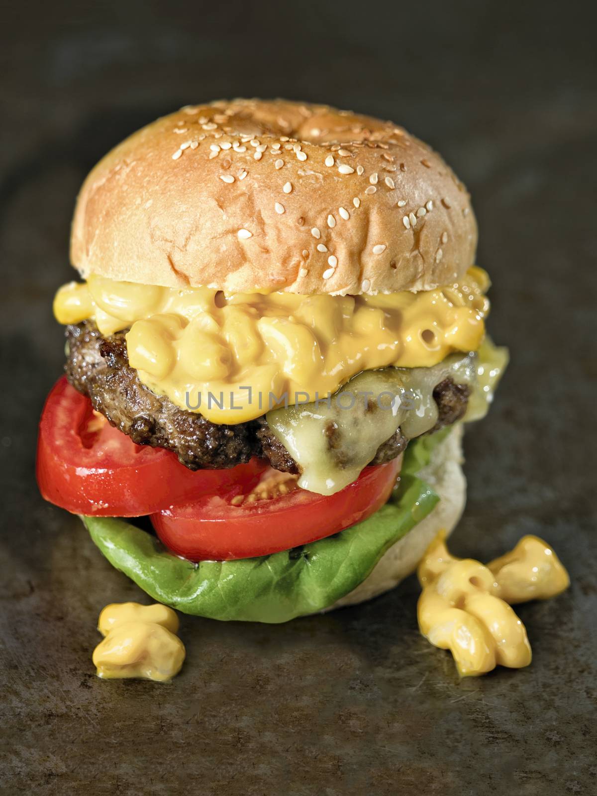 rustic american mac and cheese hamburger by zkruger