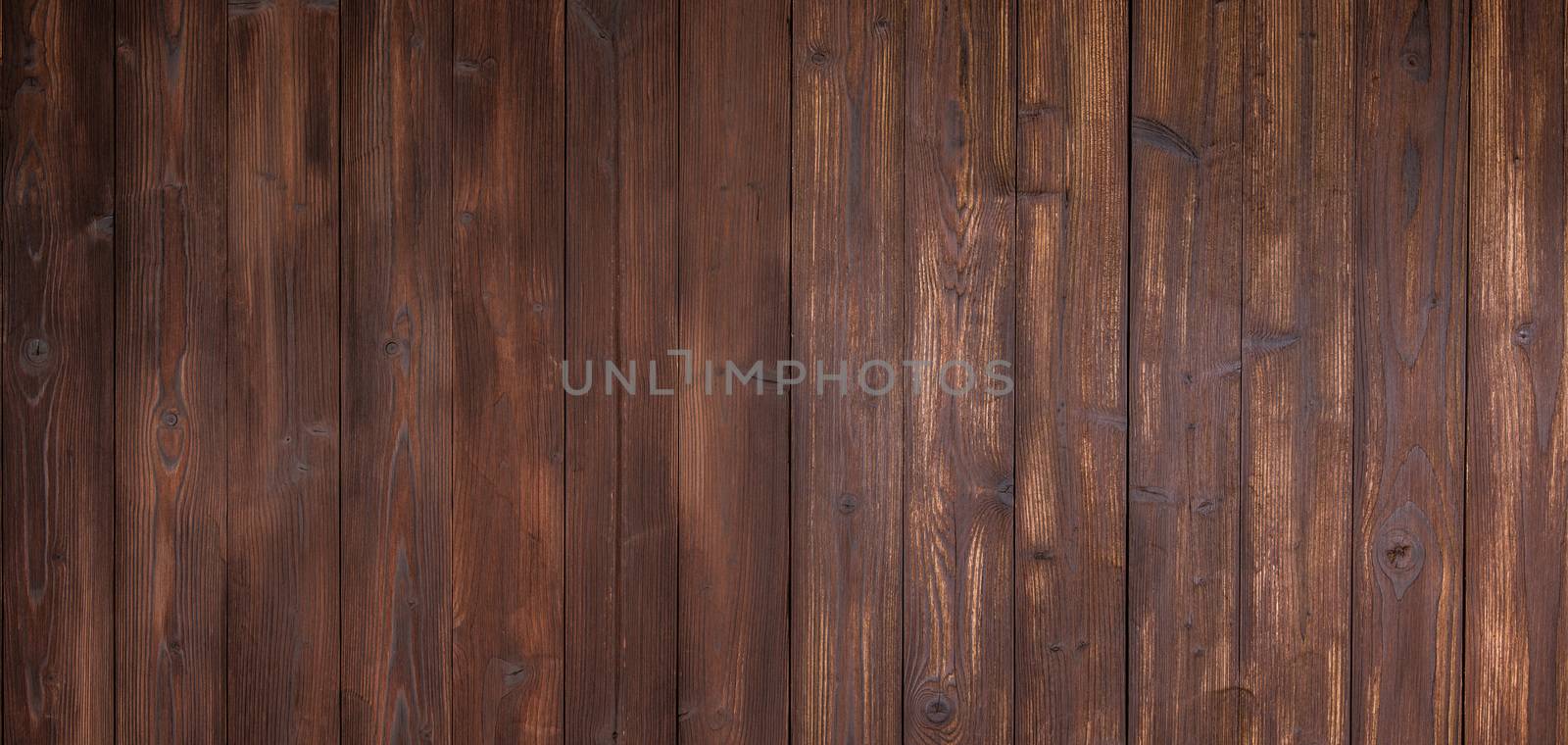 Brown painted natural wood planks background