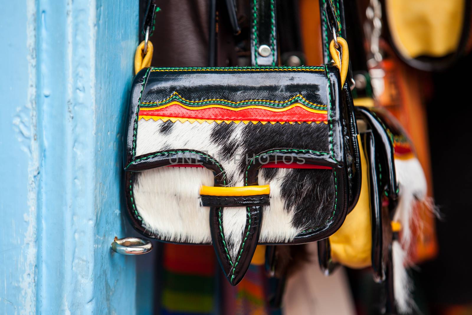 Colombian traditional leather satchel from the Antioquia Region called Carriel