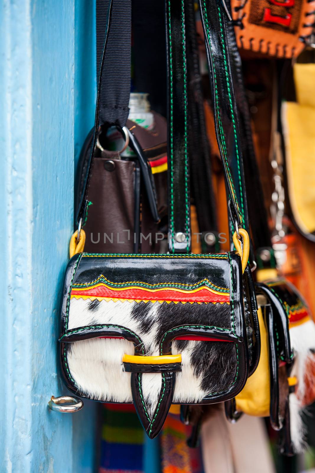 Colombian traditional leather satchel from the Antioquia Region called Carriel