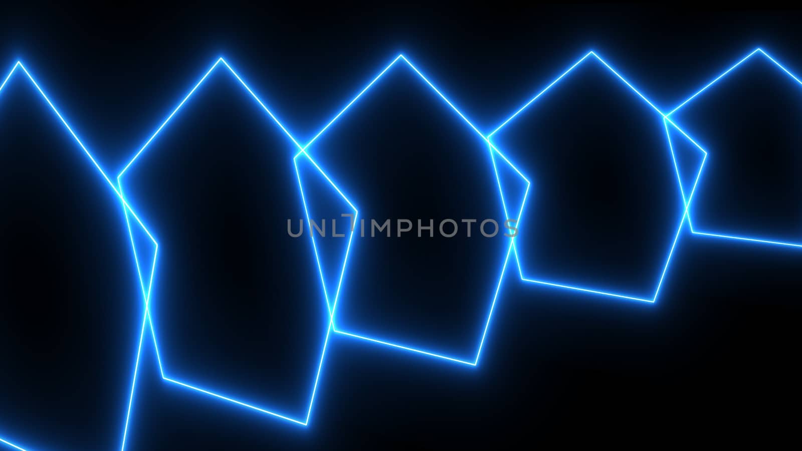 Abstract neon poligonal background. Digital illustration by nolimit046