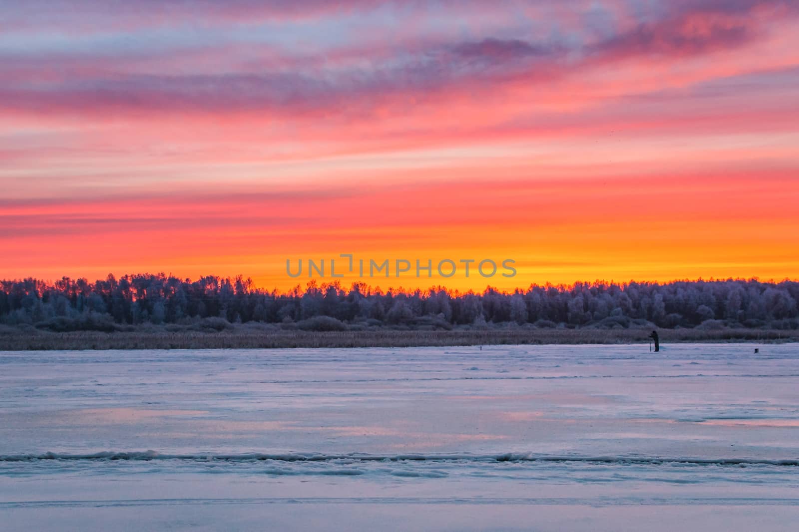 winter sport, winter fishing fishing outside on the ice