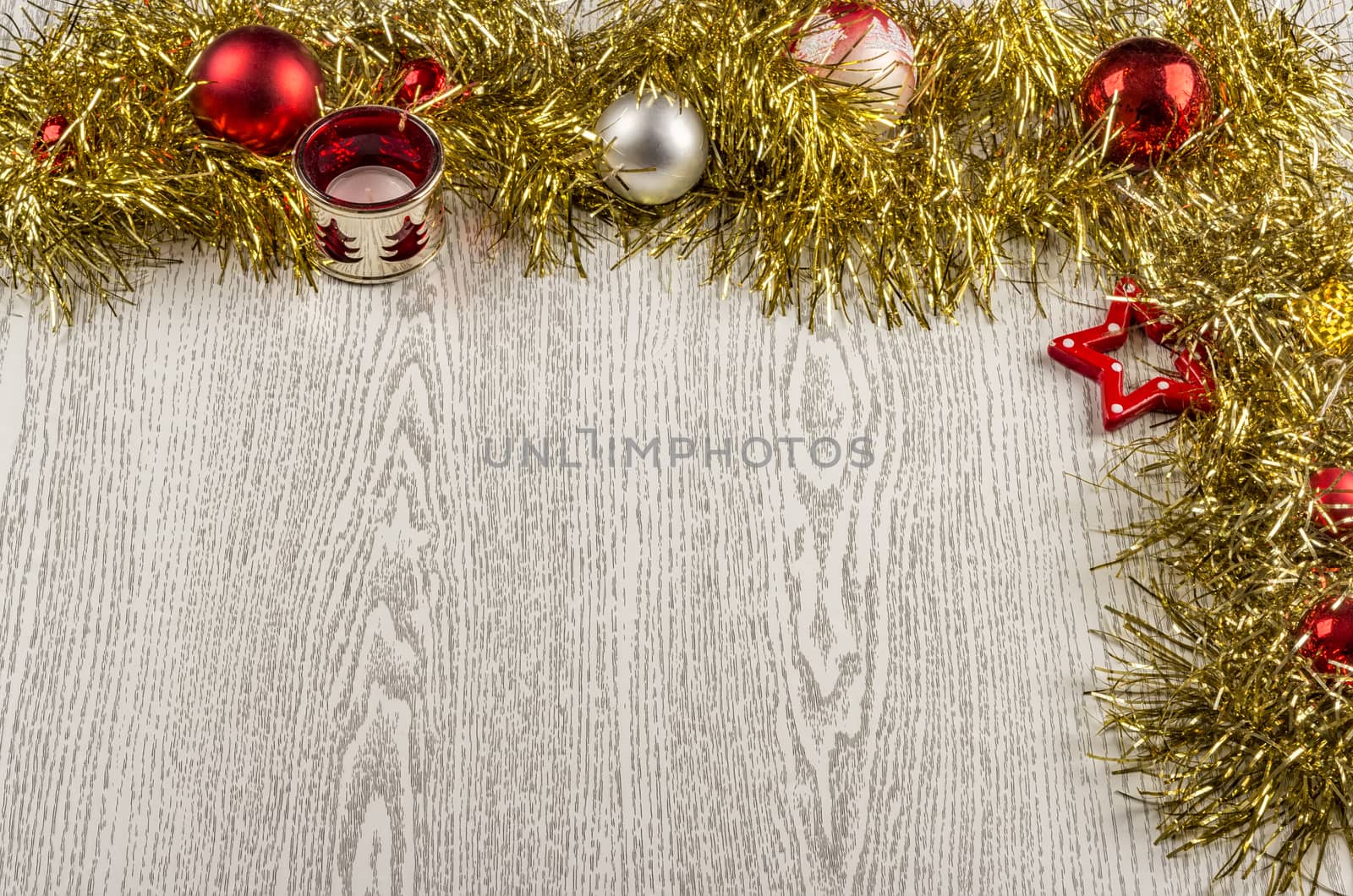 Christmas or New Year background with copy space. 