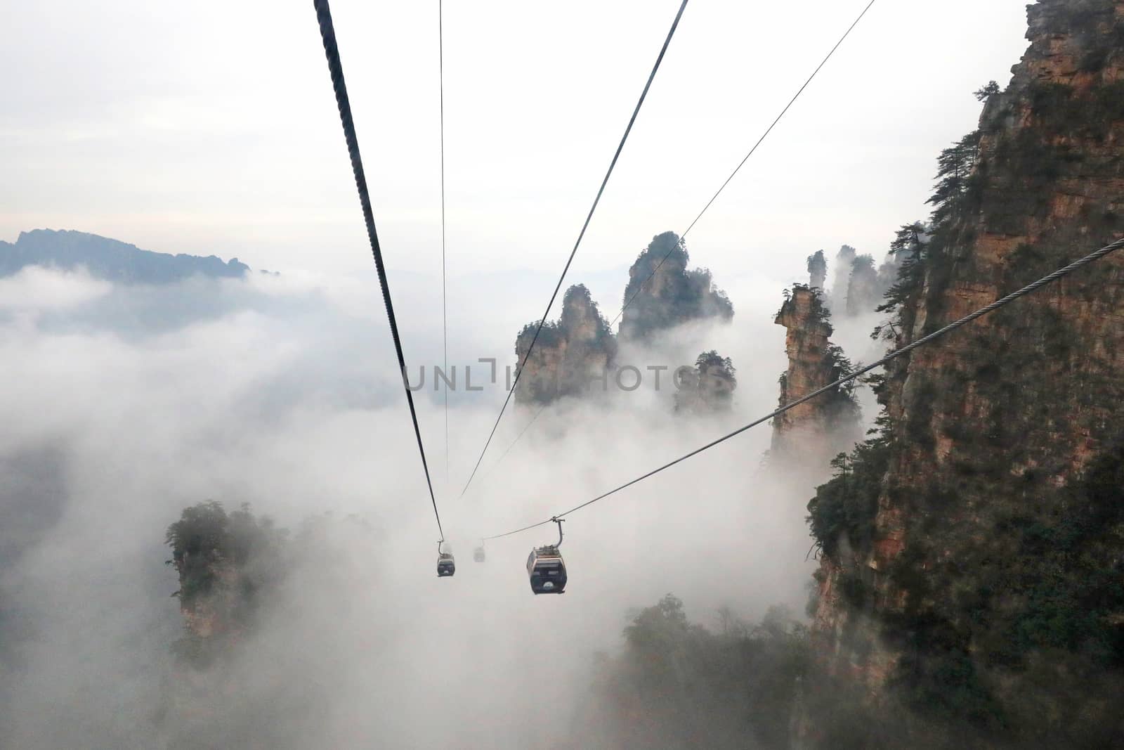 The Tianmen Mountain Cableway, Longest Mountain Cableway in the  by tobkatrina