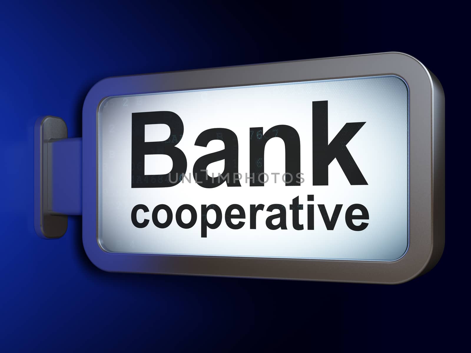 Currency concept: Bank Cooperative on billboard background by maxkabakov