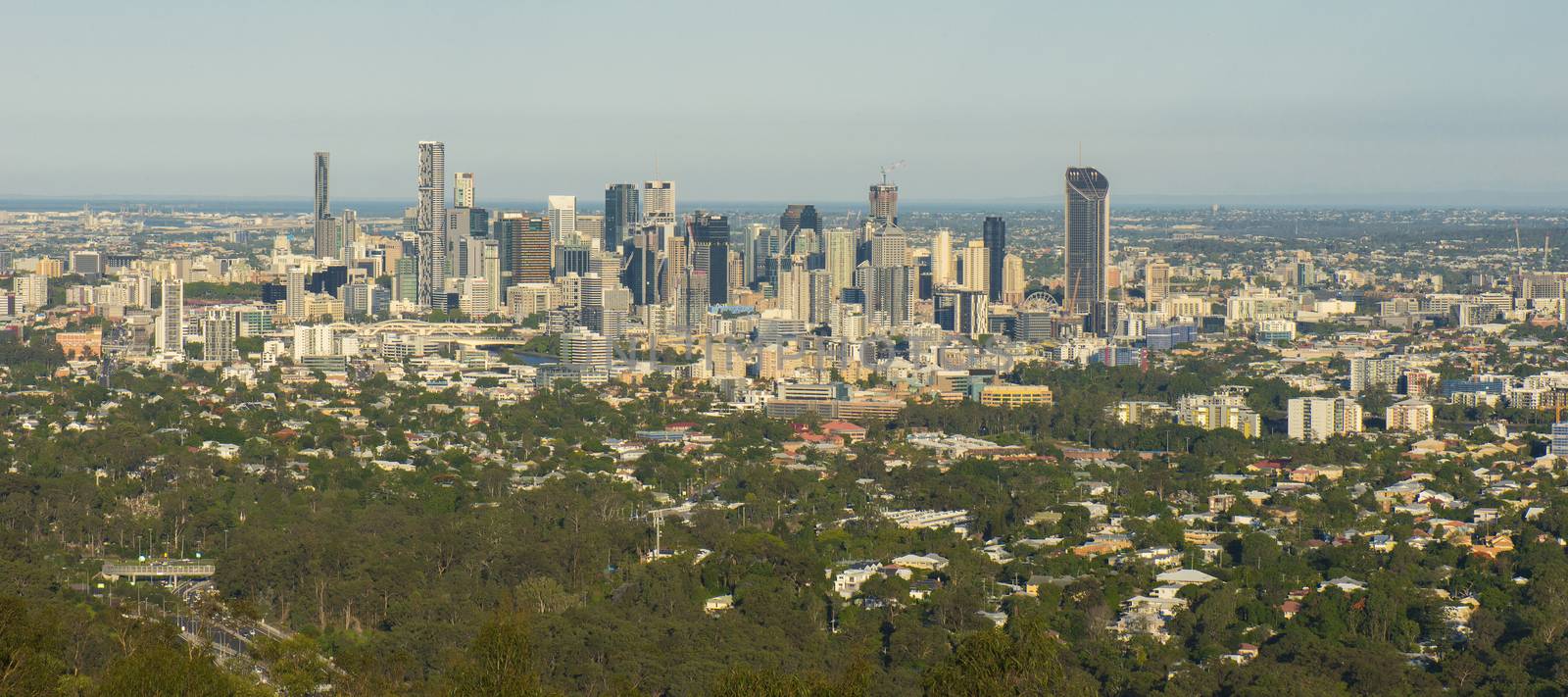 View of Brisbane and surrounding suburbs from Mount Coot-tha dur by artistrobd