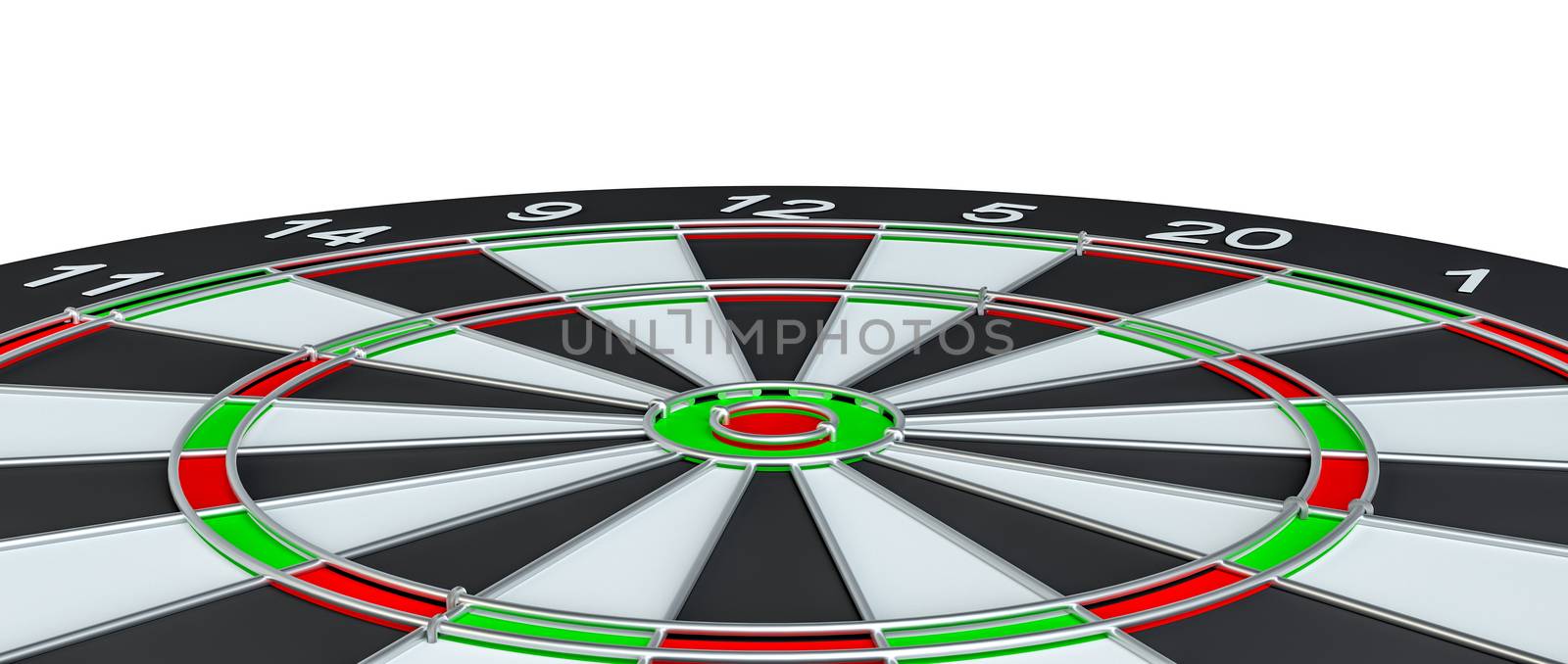 Dart board, isolated by cherezoff