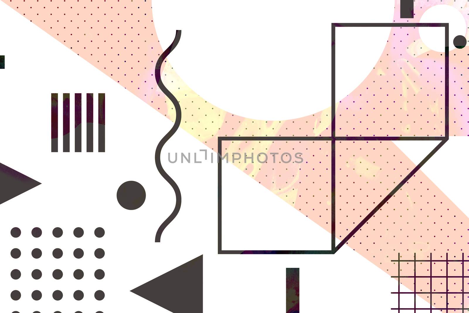 Bright modern stylish original background with simple geometric shapes. Perfect for design and website