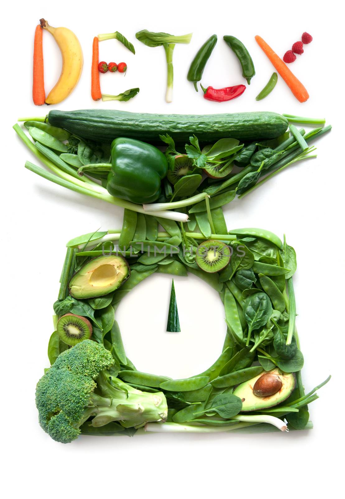 Detox kitchen scales concept by unikpix