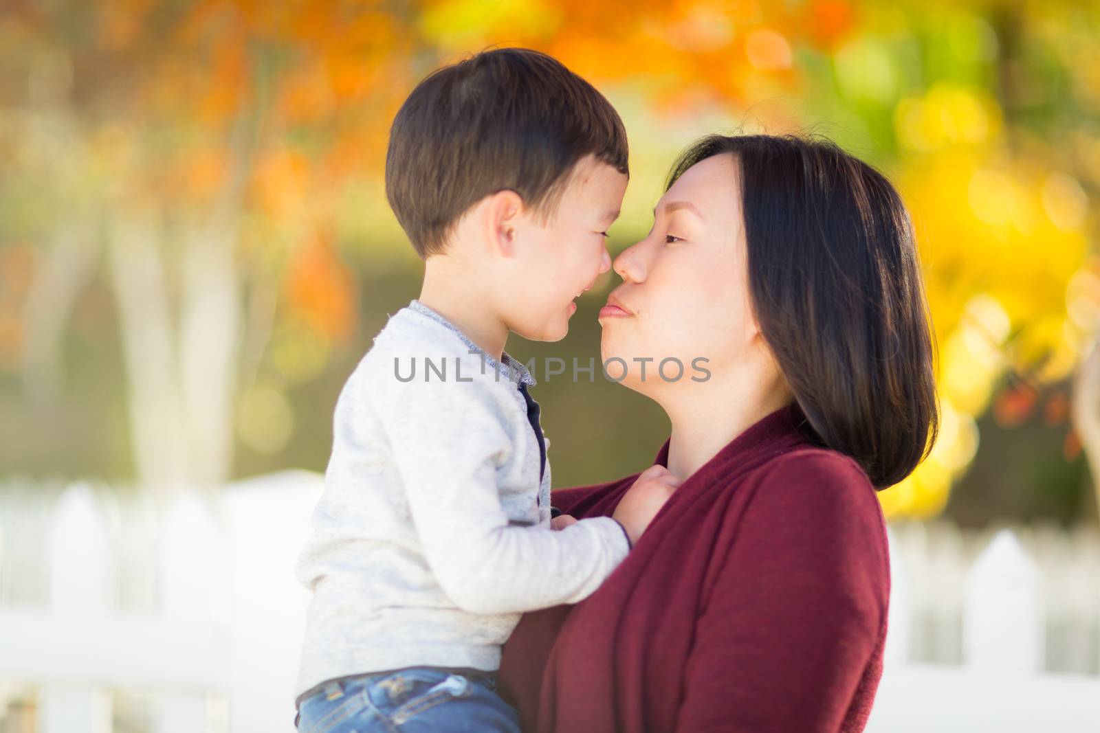 Chinese Mother Having Fun with Her Mixed Race Baby Son by Feverpitched