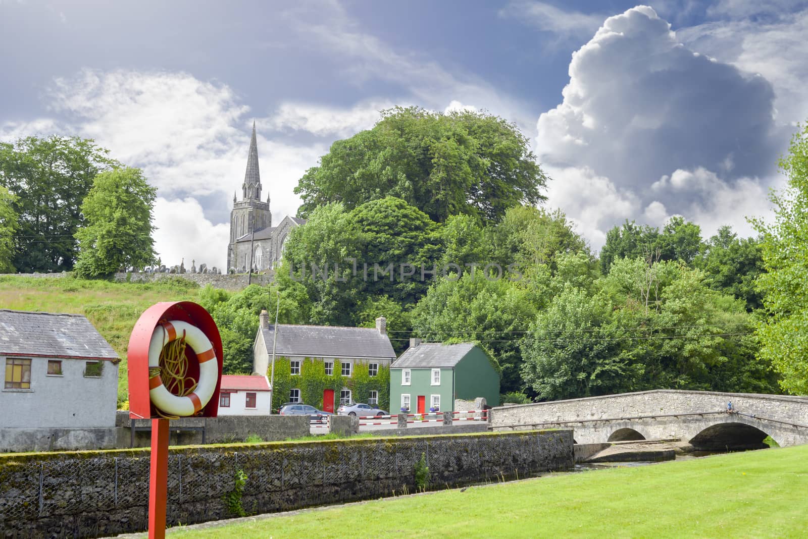 scenic view of castletownroche park and church in county cork ireland