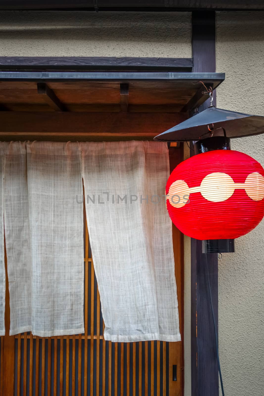 Traditional japanese lantern, Gion district, Kyoto, Japan by daboost