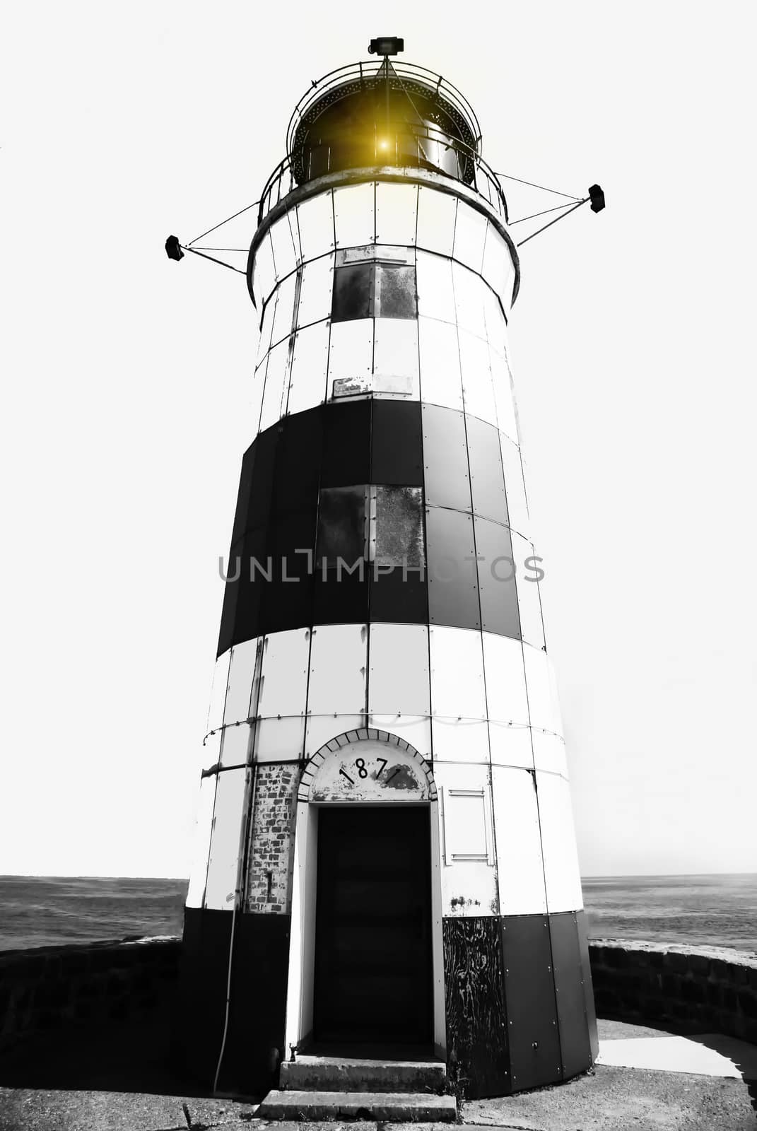 Lighthouse Schleimünde on the Baltic Sea by Fr@nk