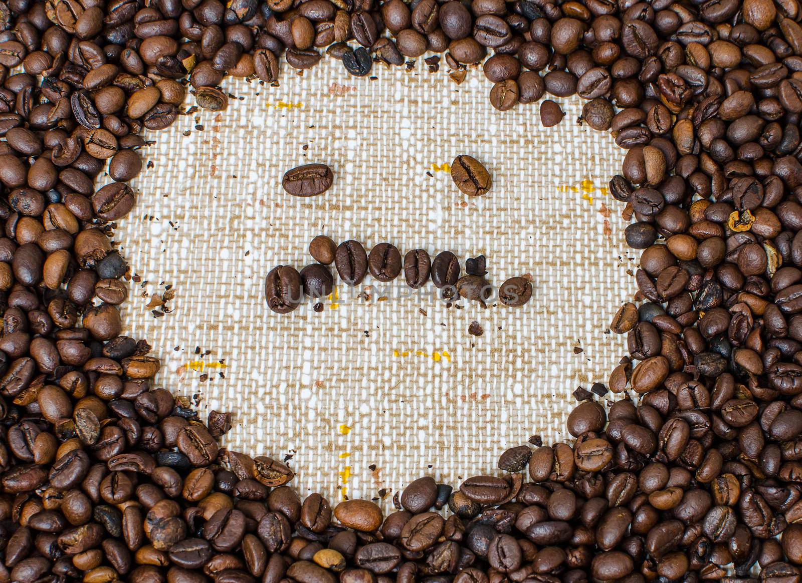 Roasted coffee beans to prepare a hot drink.