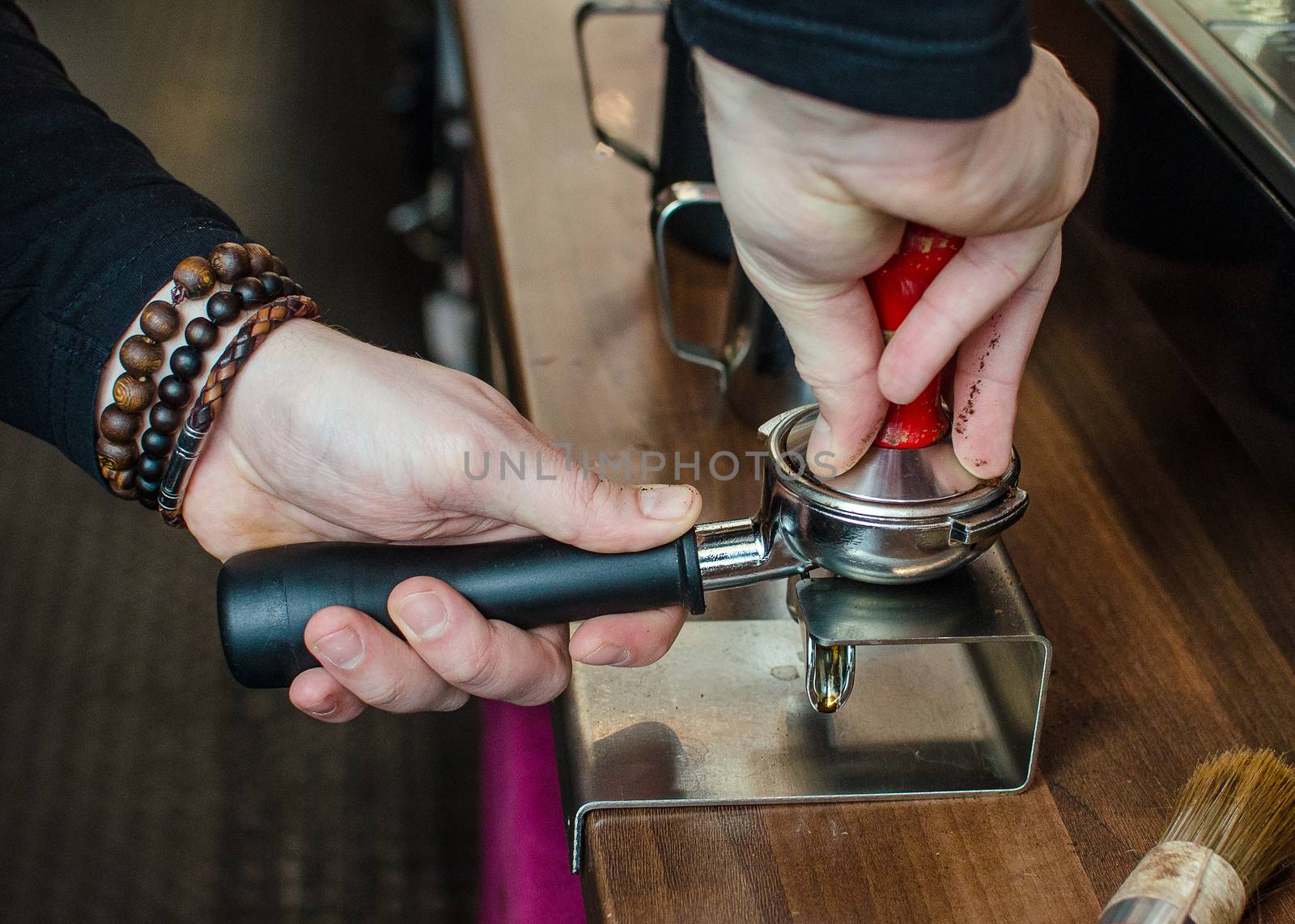 Barista Coffee Brewing Grind Professional Concept