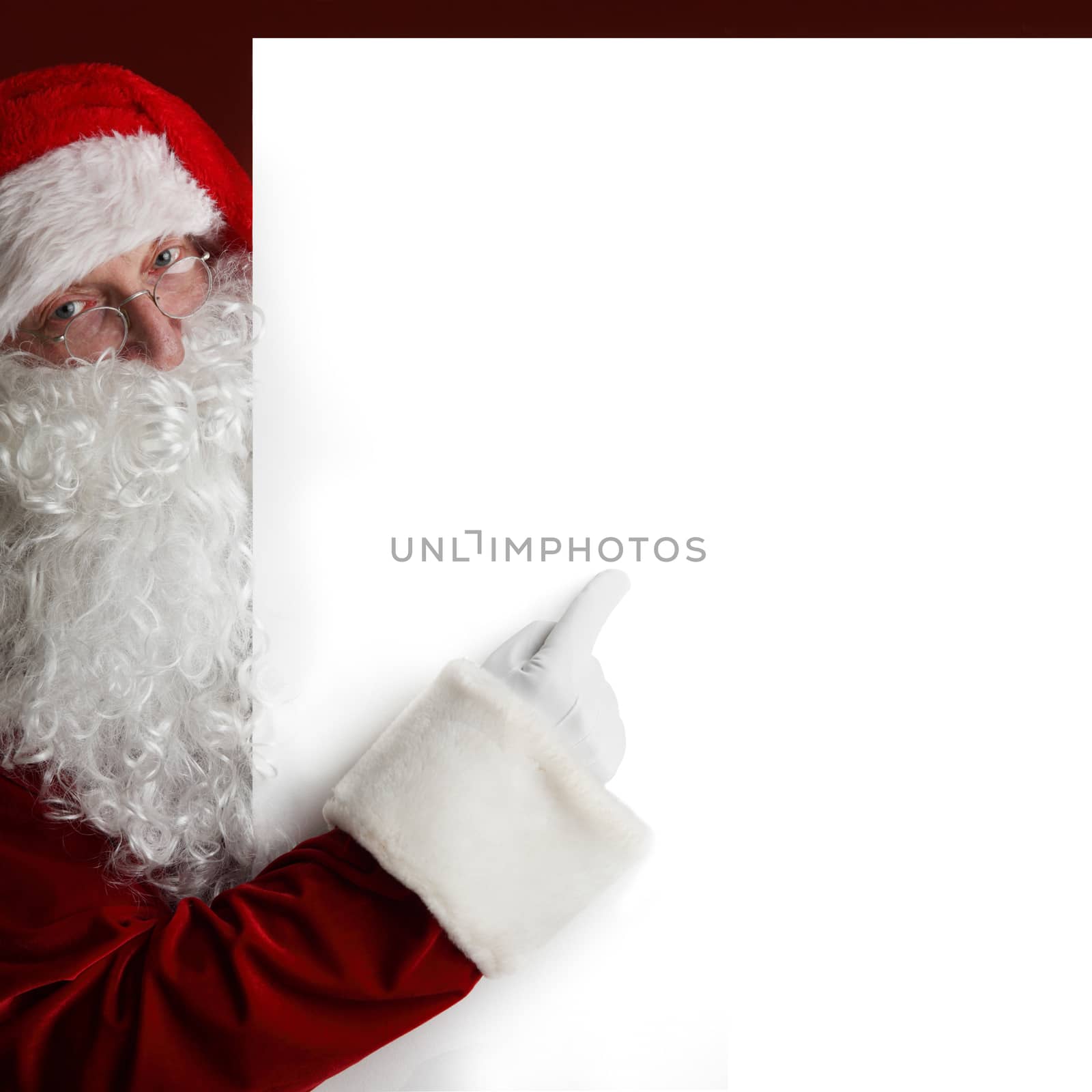 Santa Claus with banner by ALotOfPeople