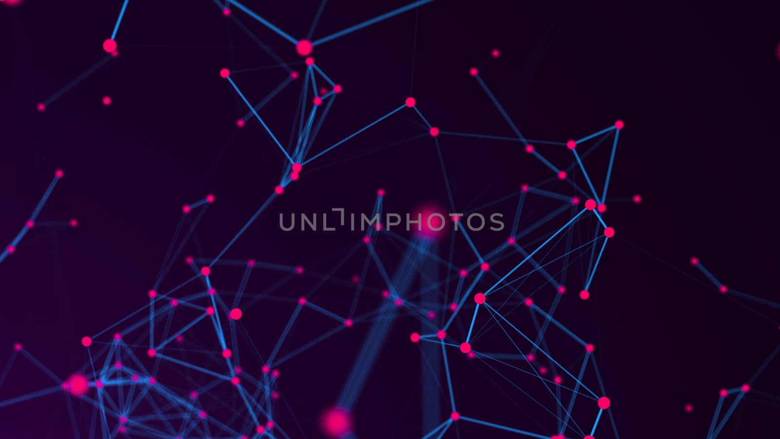 Abstract Polygonal Space Background with Connecting Dots and Lines by nolimit046