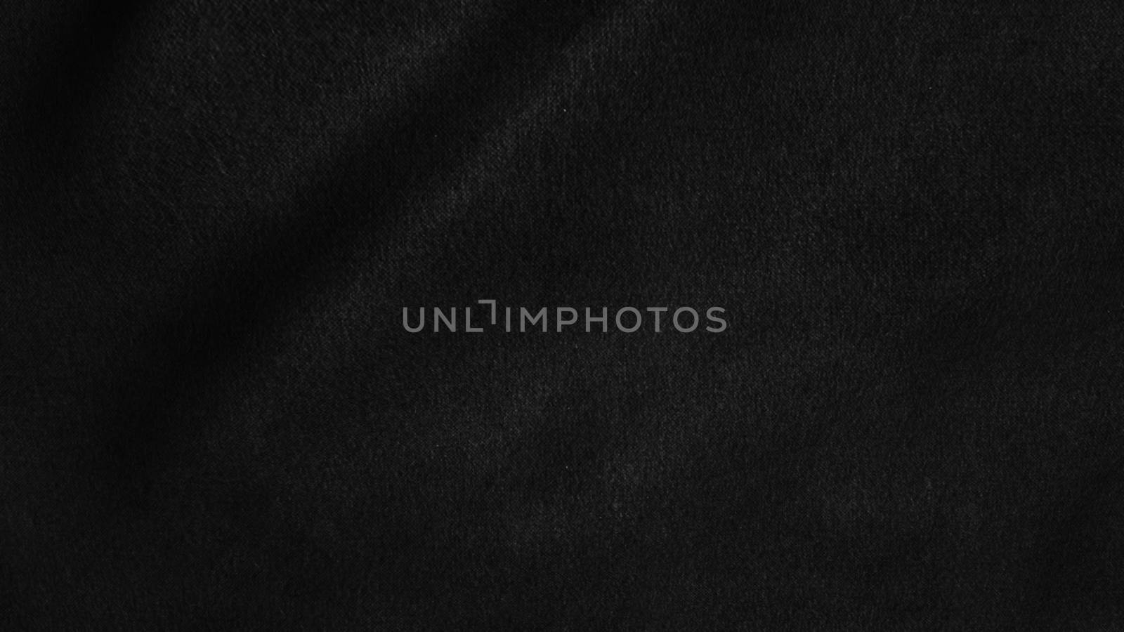 black cloth background abstract with soft waves. by nolimit046