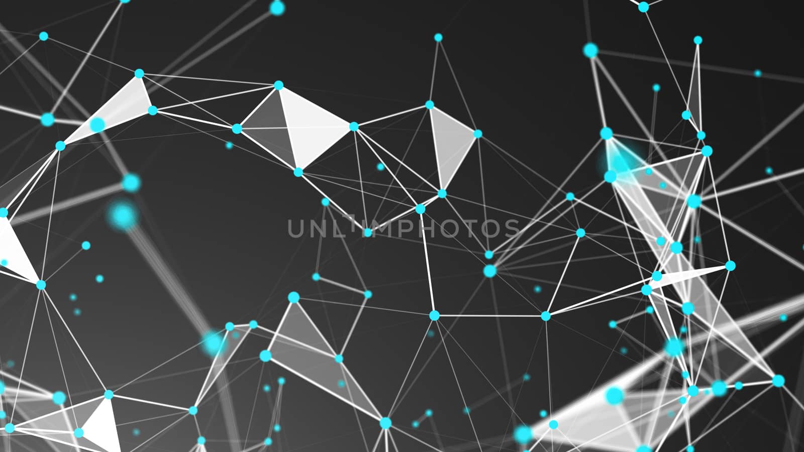 Abstract Polygonal Space Background with Connecting Dots and Lines by nolimit046