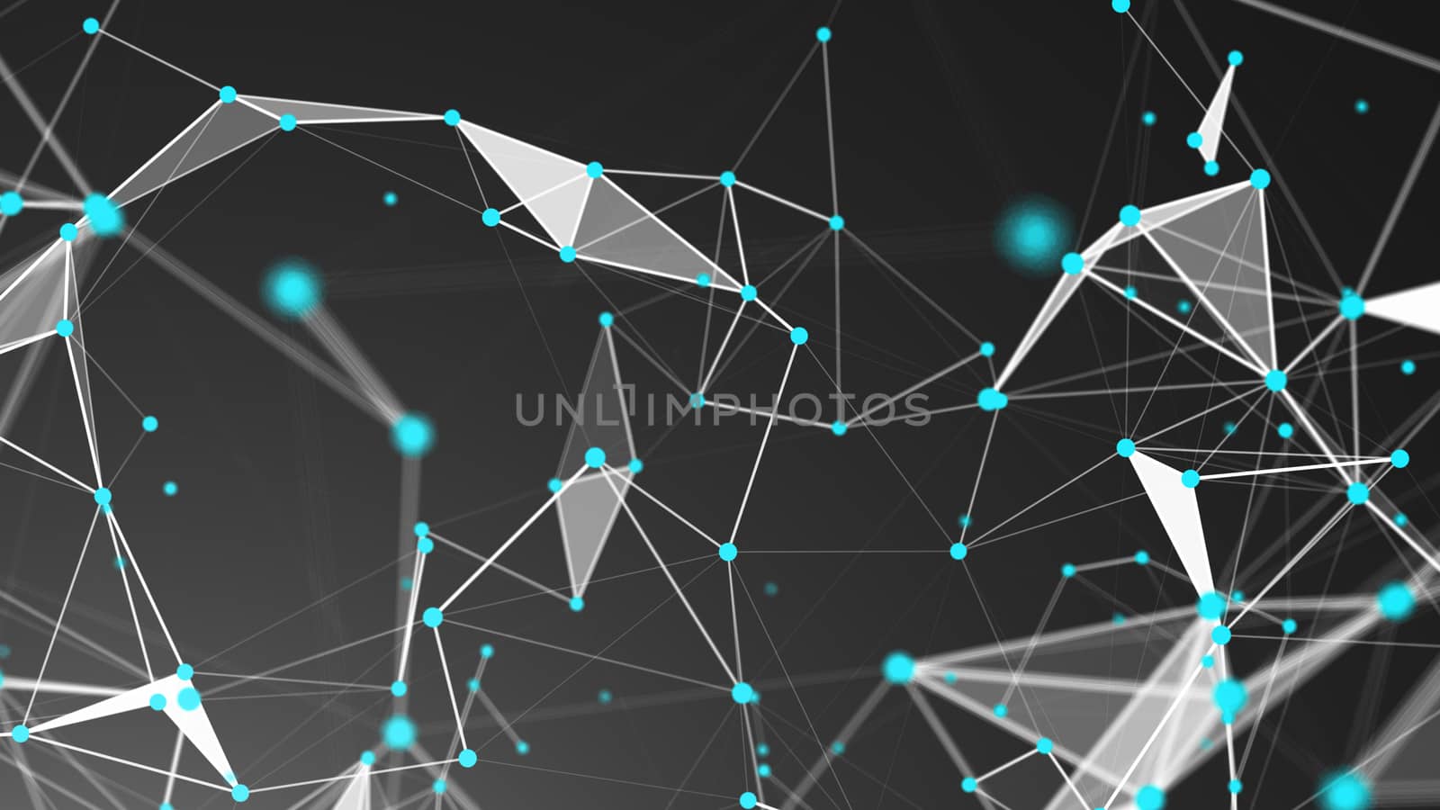 Abstract Polygonal Space Background with Connecting Dots and Lines by nolimit046