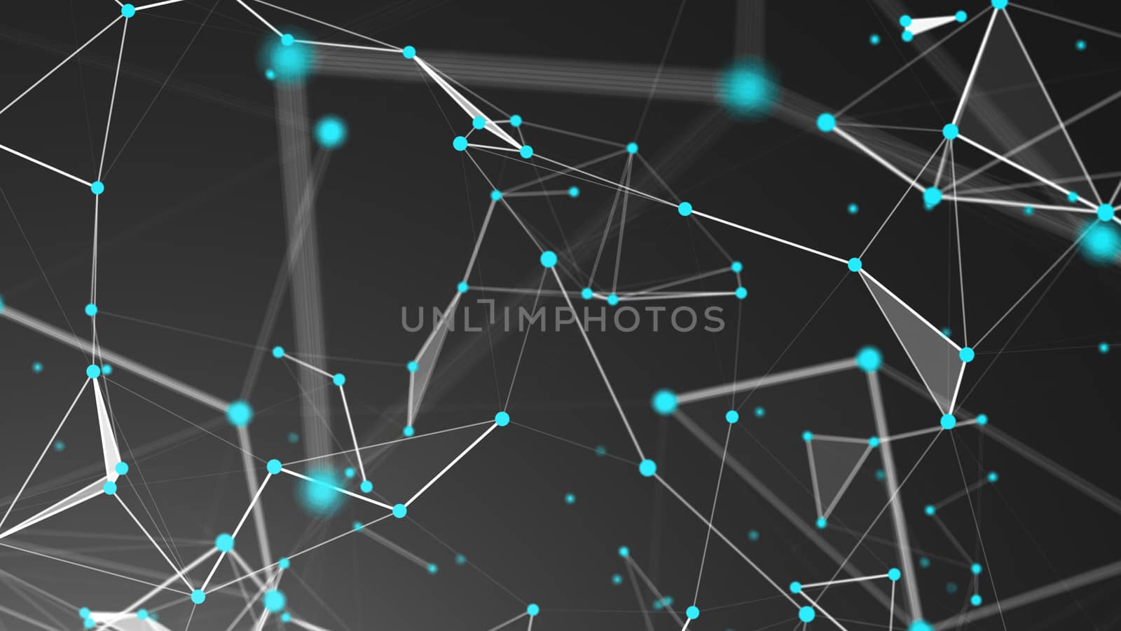 Abstract Polygonal Space Background with Connecting Dots and Lines by nolimit046