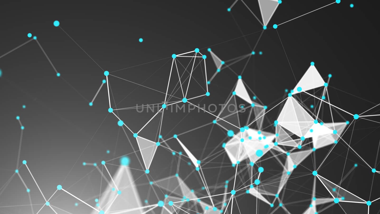 Abstract Polygonal Space Background with Connecting Dots and Lines by nolimit046