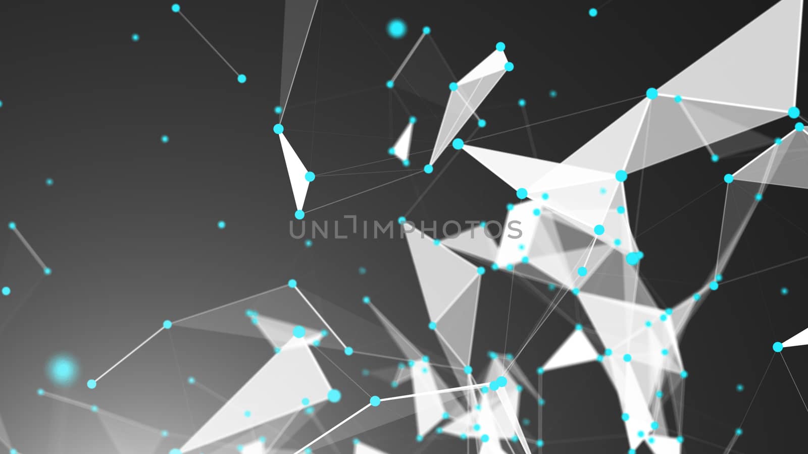 Abstract Polygonal Space Background with Connecting Dots and Lines by nolimit046