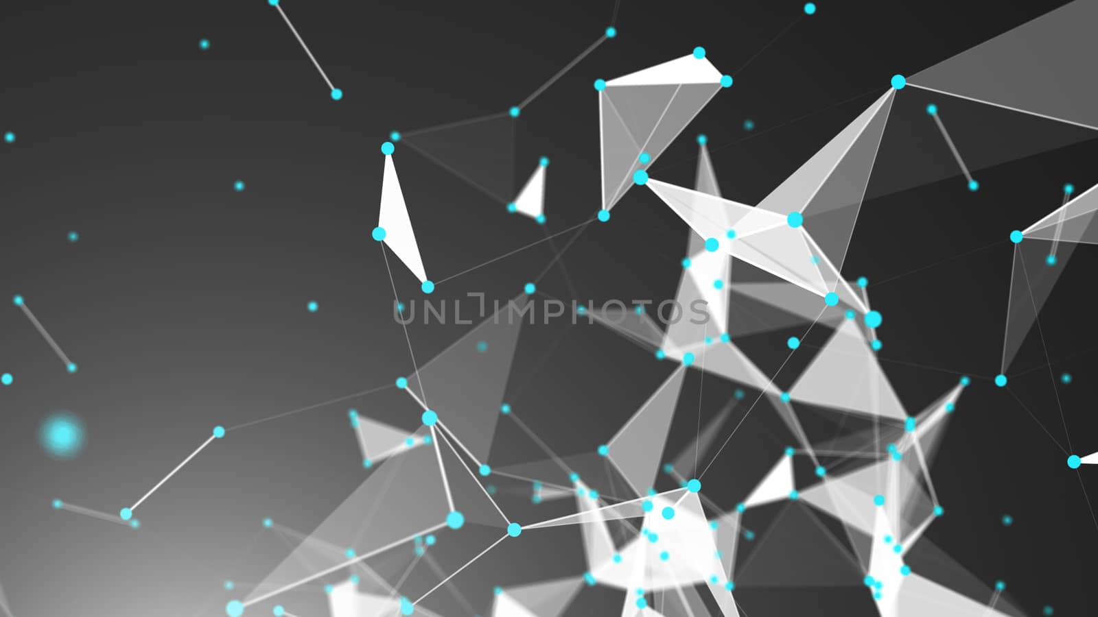 Abstract Polygonal Space Background with Connecting Dots and Lines by nolimit046