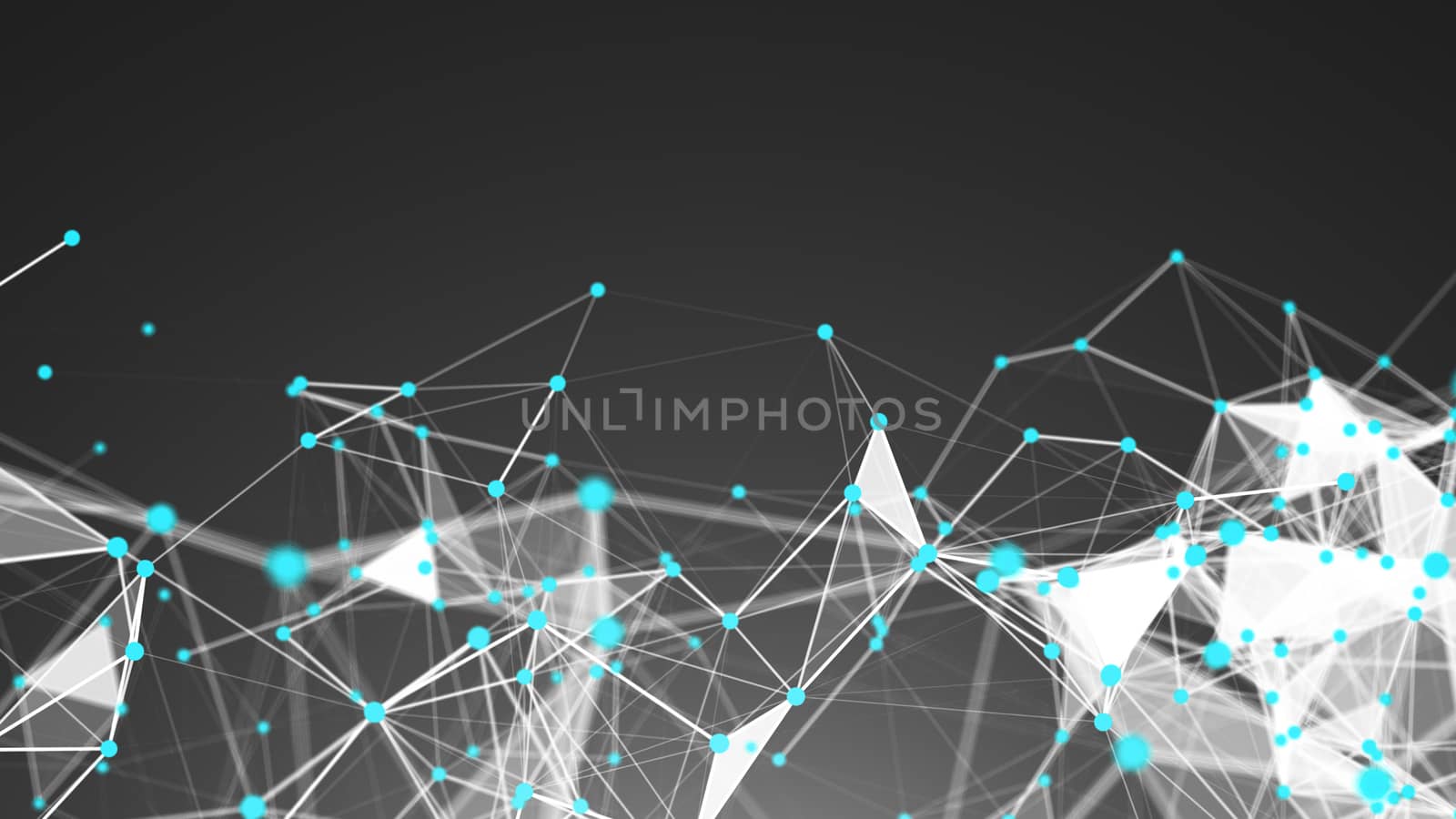 Abstract Polygonal Space Background with Connecting Dots and Lines by nolimit046