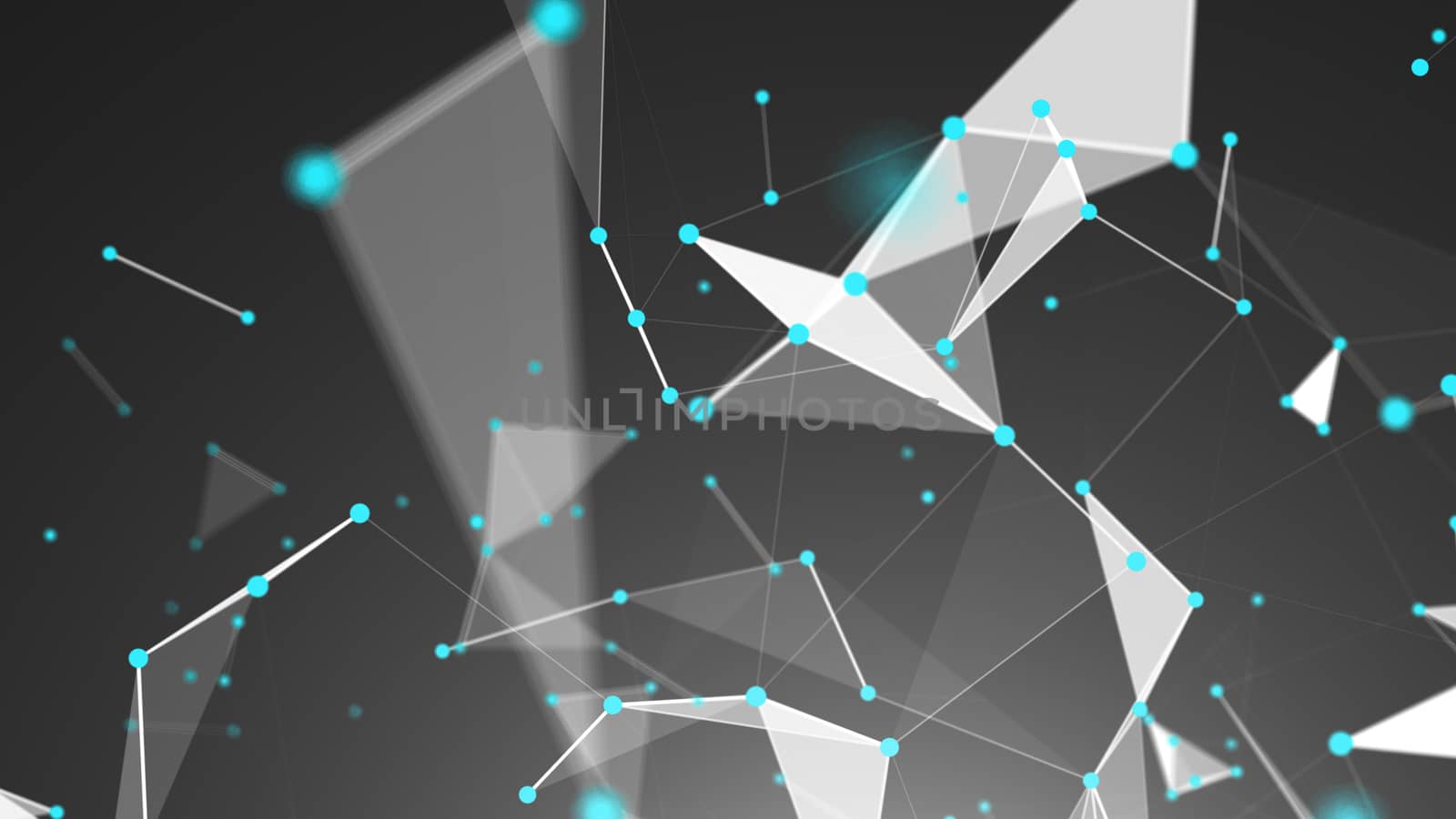 Abstract Polygonal Space Background with Connecting Dots and Lines by nolimit046