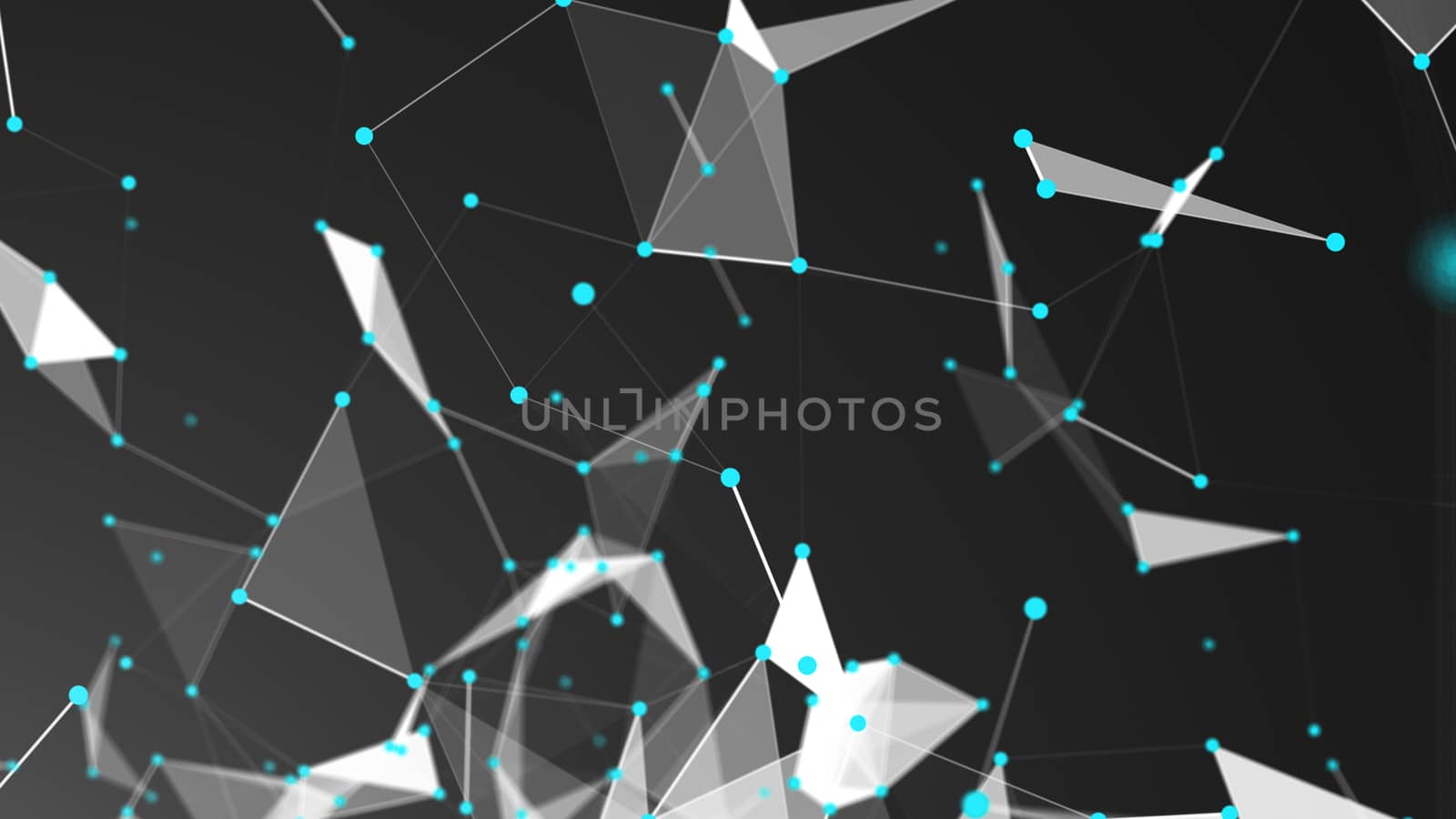 Abstract Polygonal Space Background with Connecting Dots and Lines by nolimit046