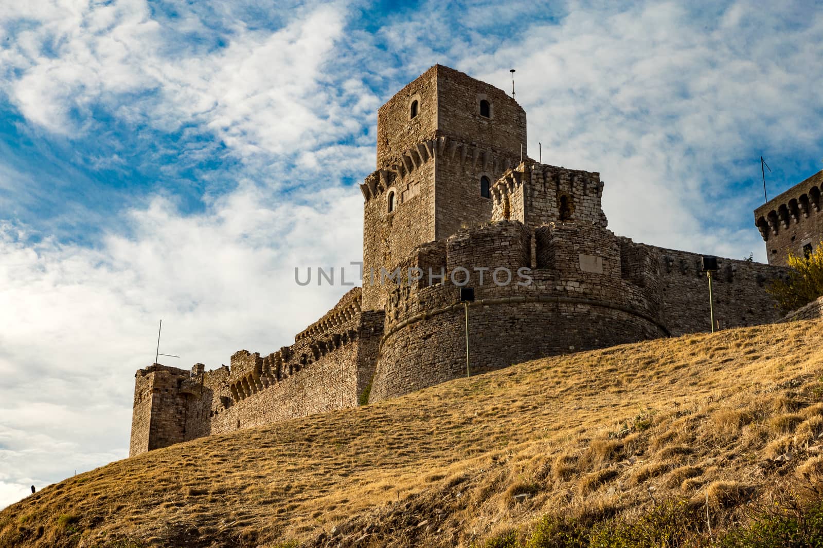 Italy: The Rocca Maggiore dominates for more than eight hundred years the citadel of Assisi and the valley of the Tescio, constituting the most valid fortification for their defense.