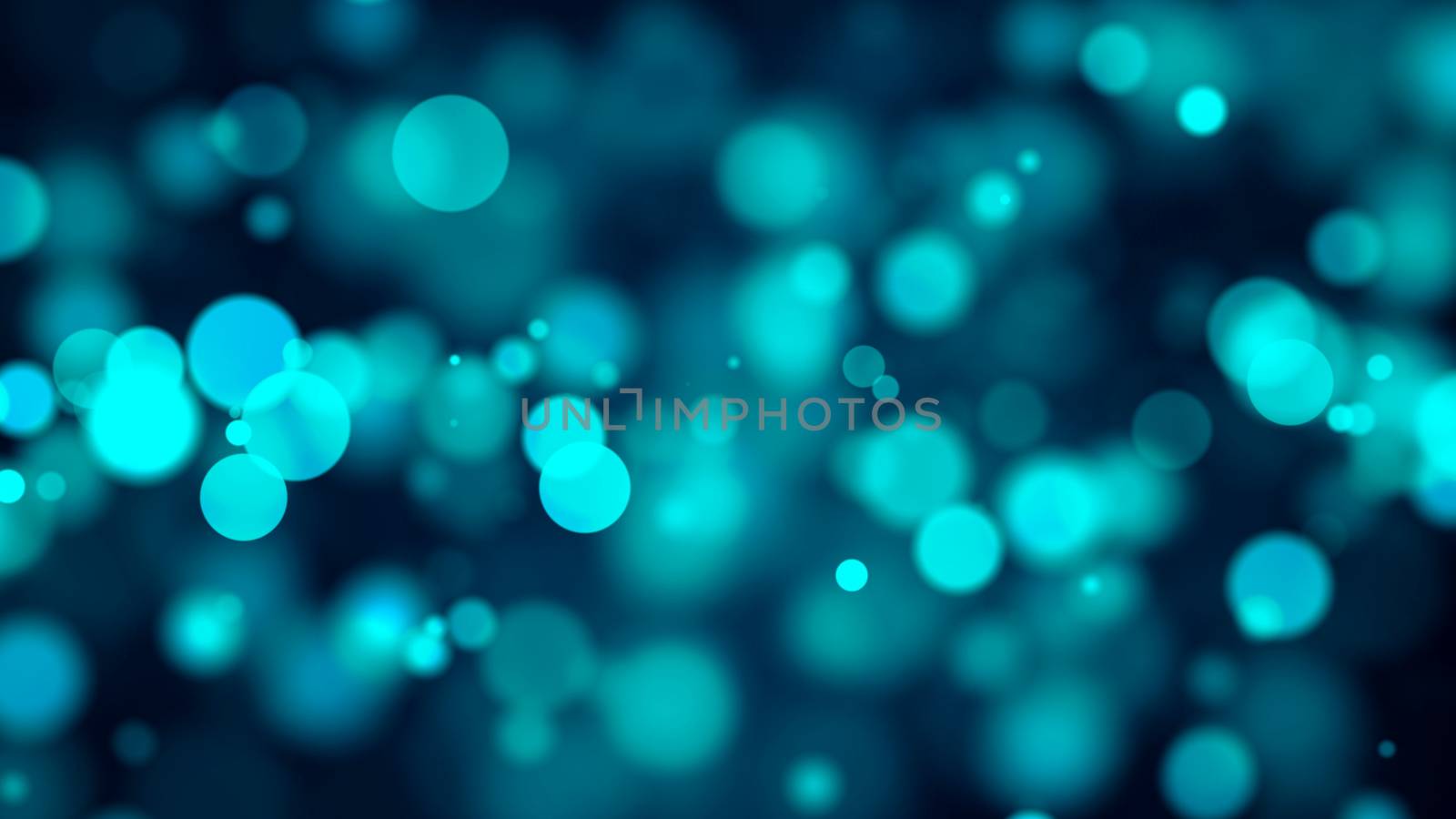 blue bokeh background. Digital illustration. 3d rendering