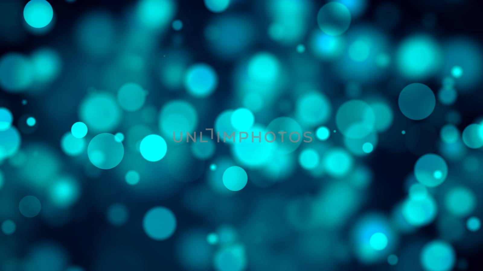 blue bokeh background. Digital illustration. 3d rendering