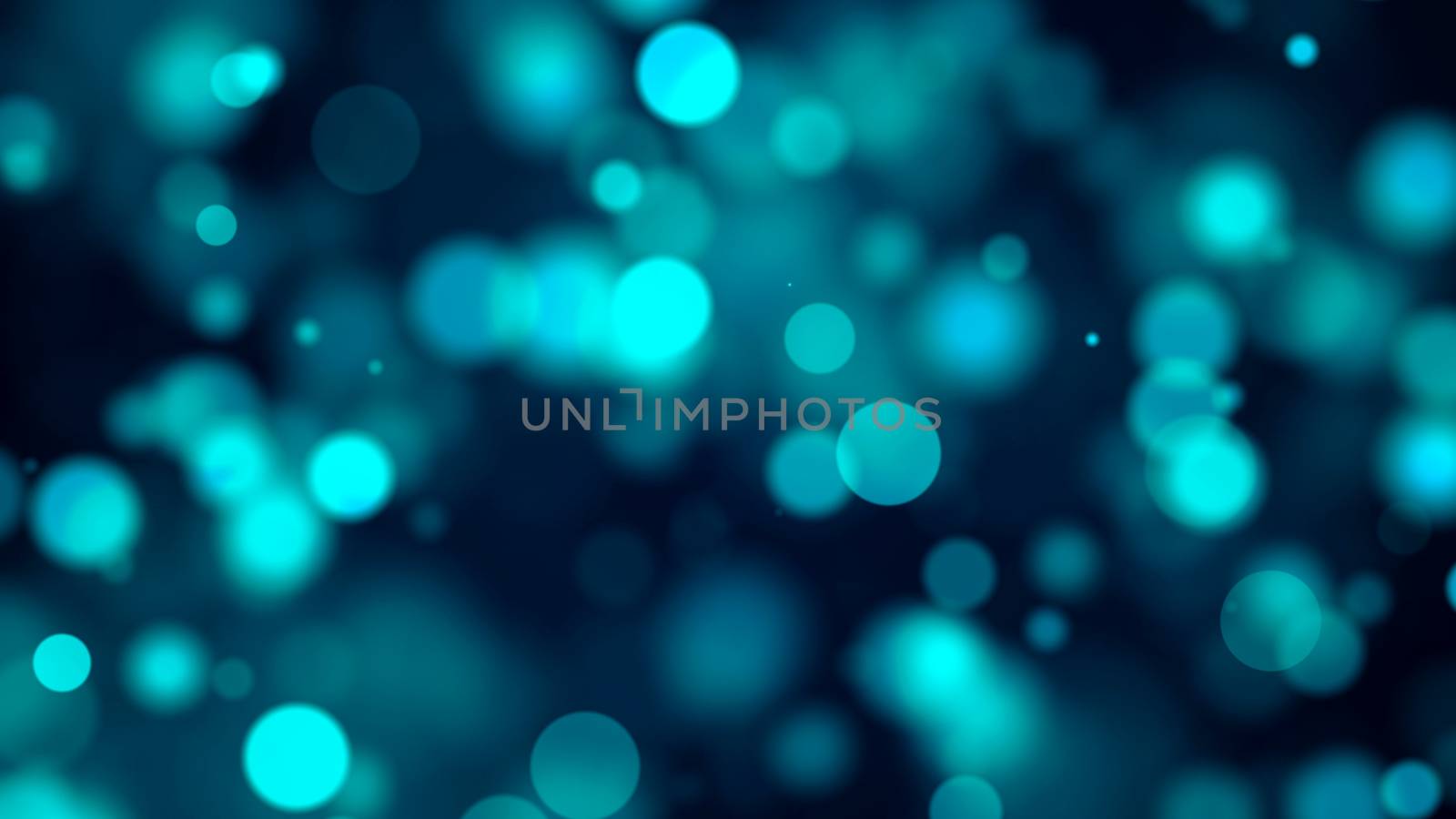 blue bokeh background. Digital illustration. 3d rendering