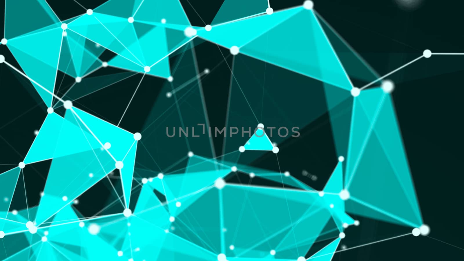 Abstract Polygonal Space Background with Connecting Dots and Lines by nolimit046