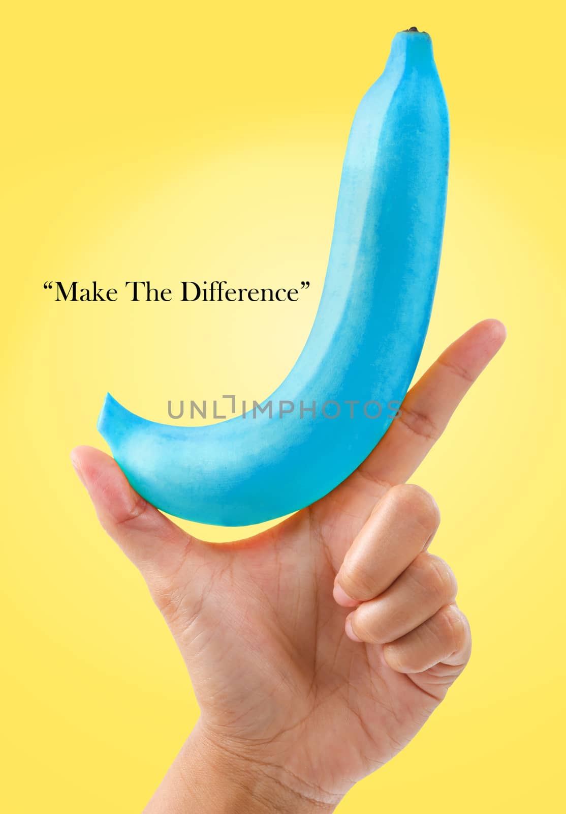 Make the difference concept. by Gamjai