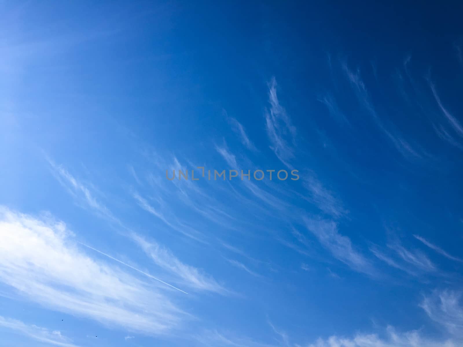 Beautiful blue sky with clouds background. Sky with clouds weather nature cloud blue. Blue sky with clouds and sun