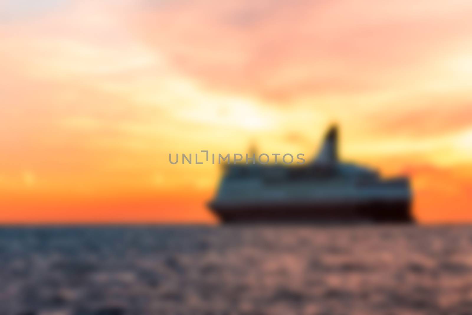 Passenger ship - blurred image by sengnsp