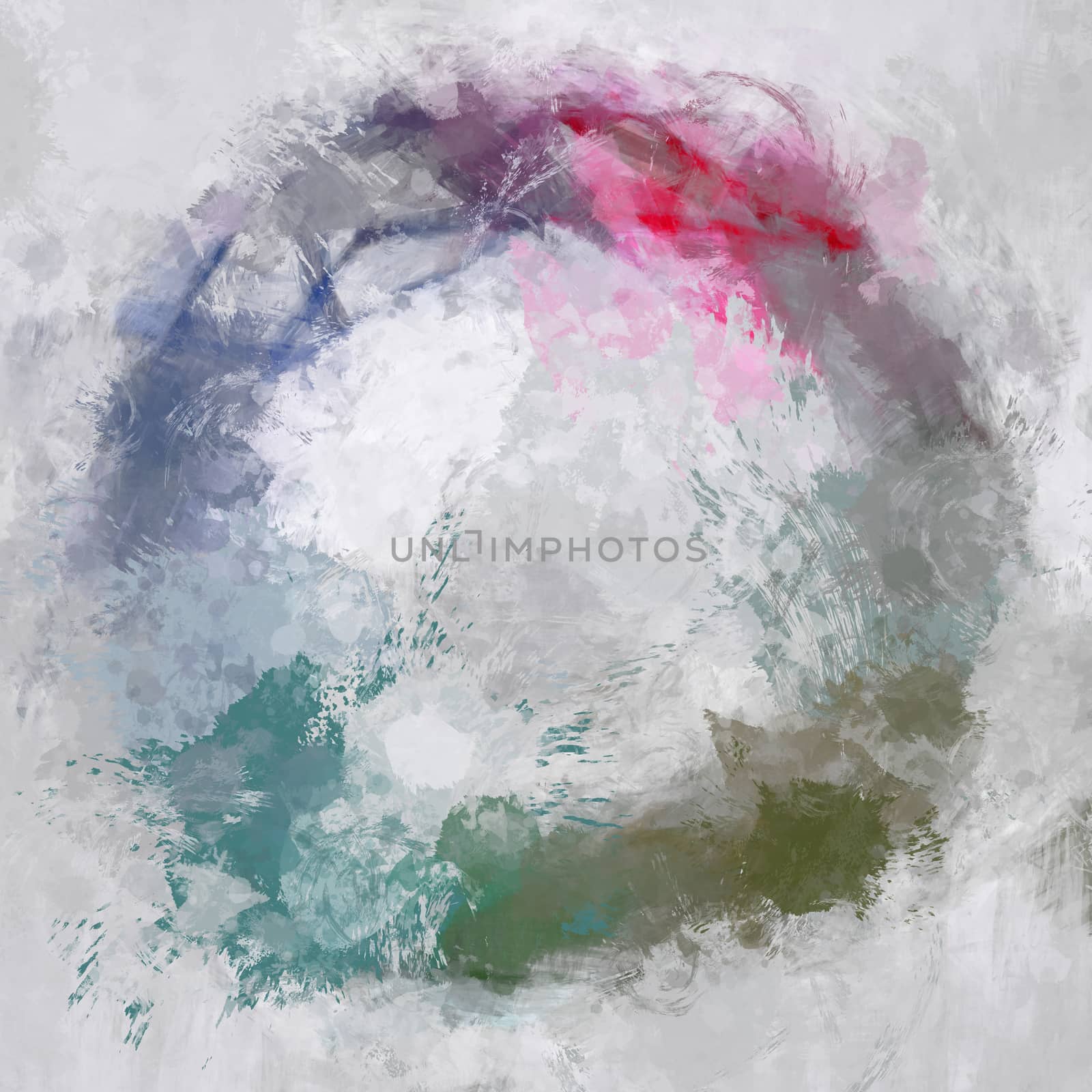 Illustration of an abstract stylish colorful circle