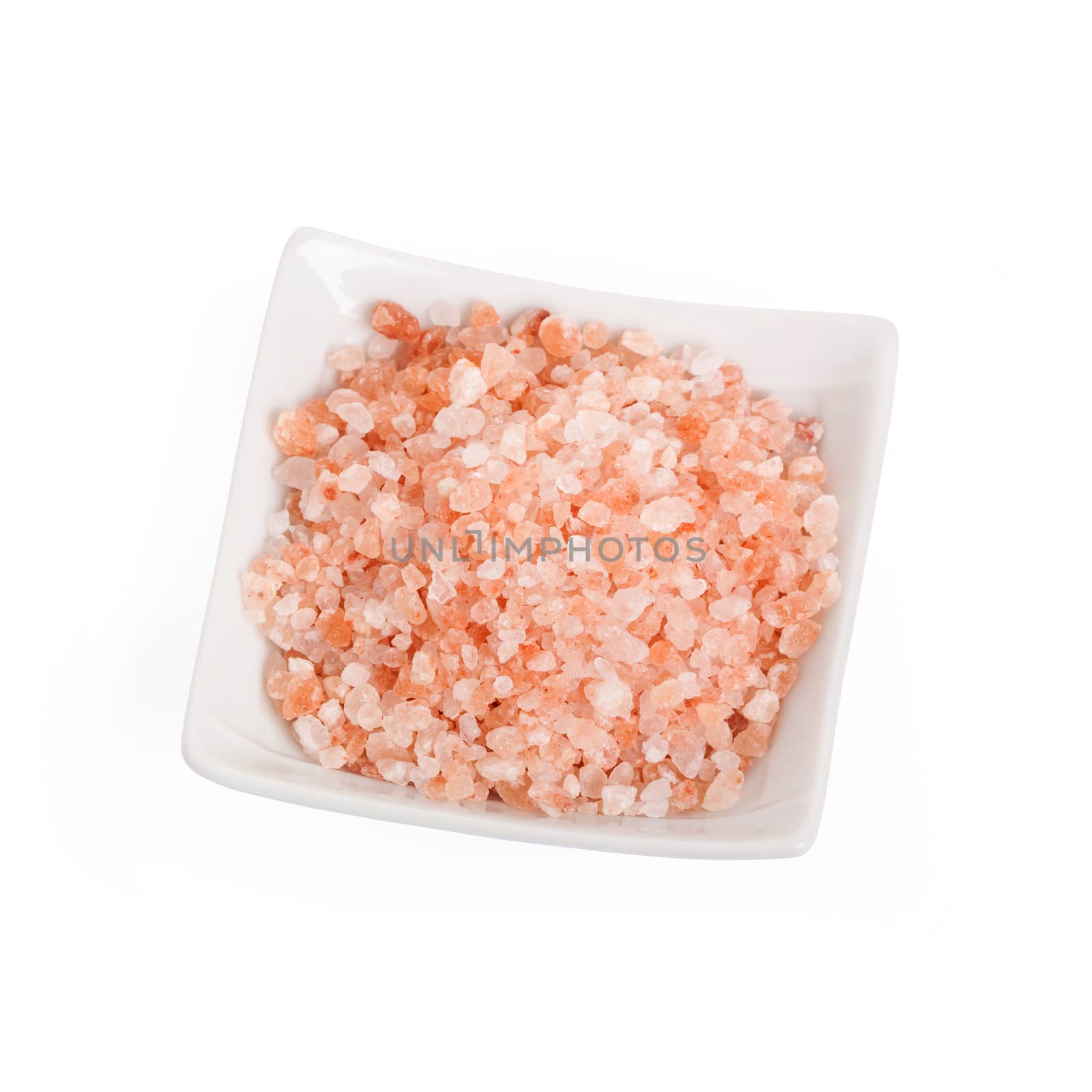 Fine Himalayan Pink Salt in a Ceramic Bowl by ivo_13