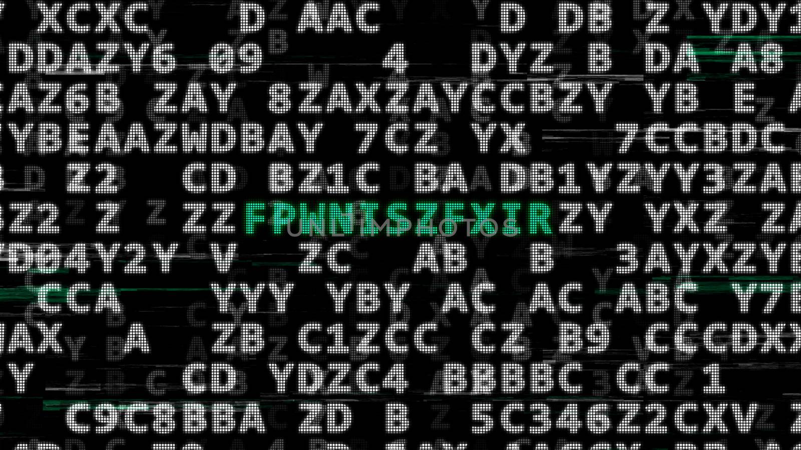 Search of the password, combination, secret code or confidential key on the computer. Concept of computer technology safety. 3d illustration.