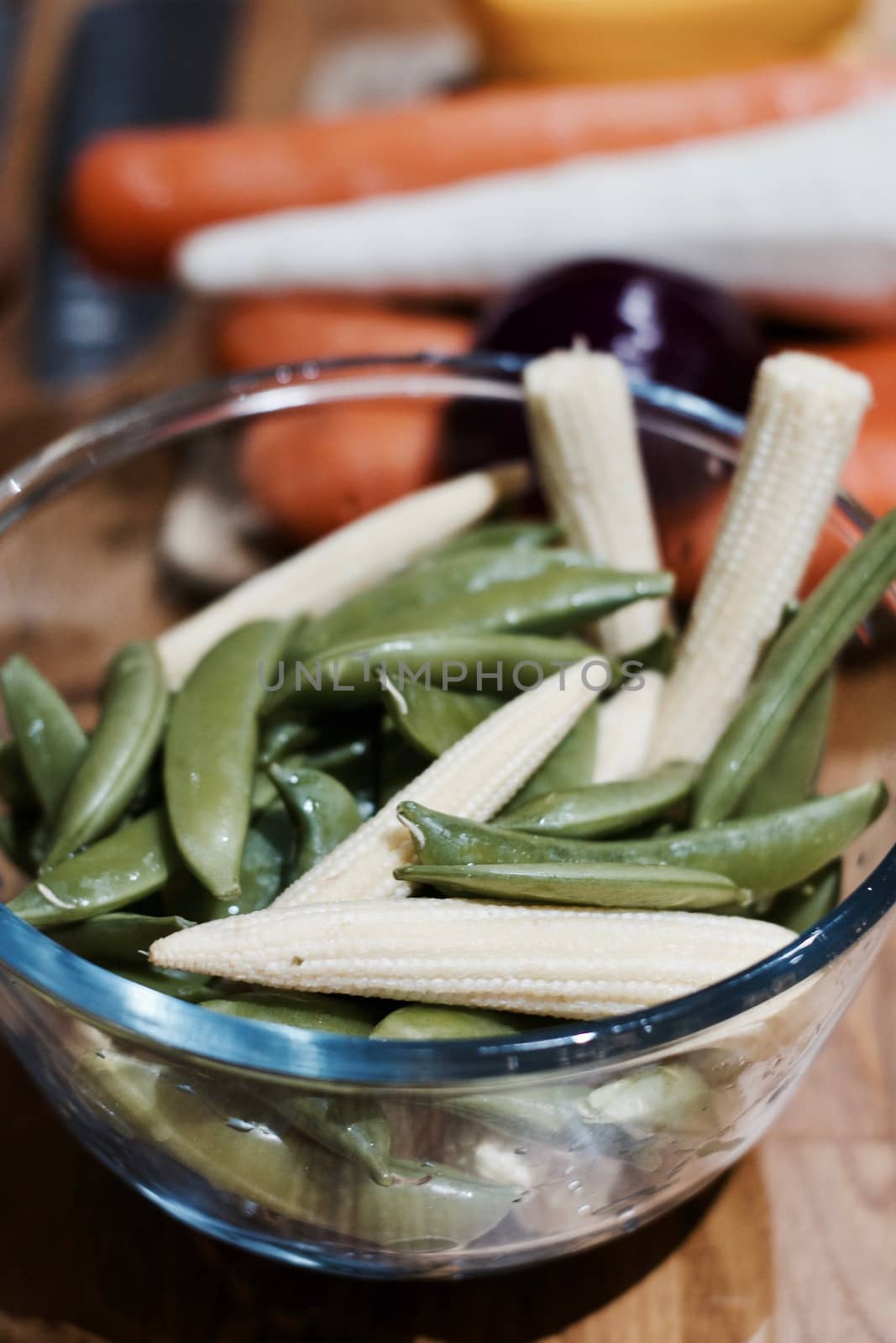 Fresh and tasty vegetables in the kitchen. Vegetarian food concept.