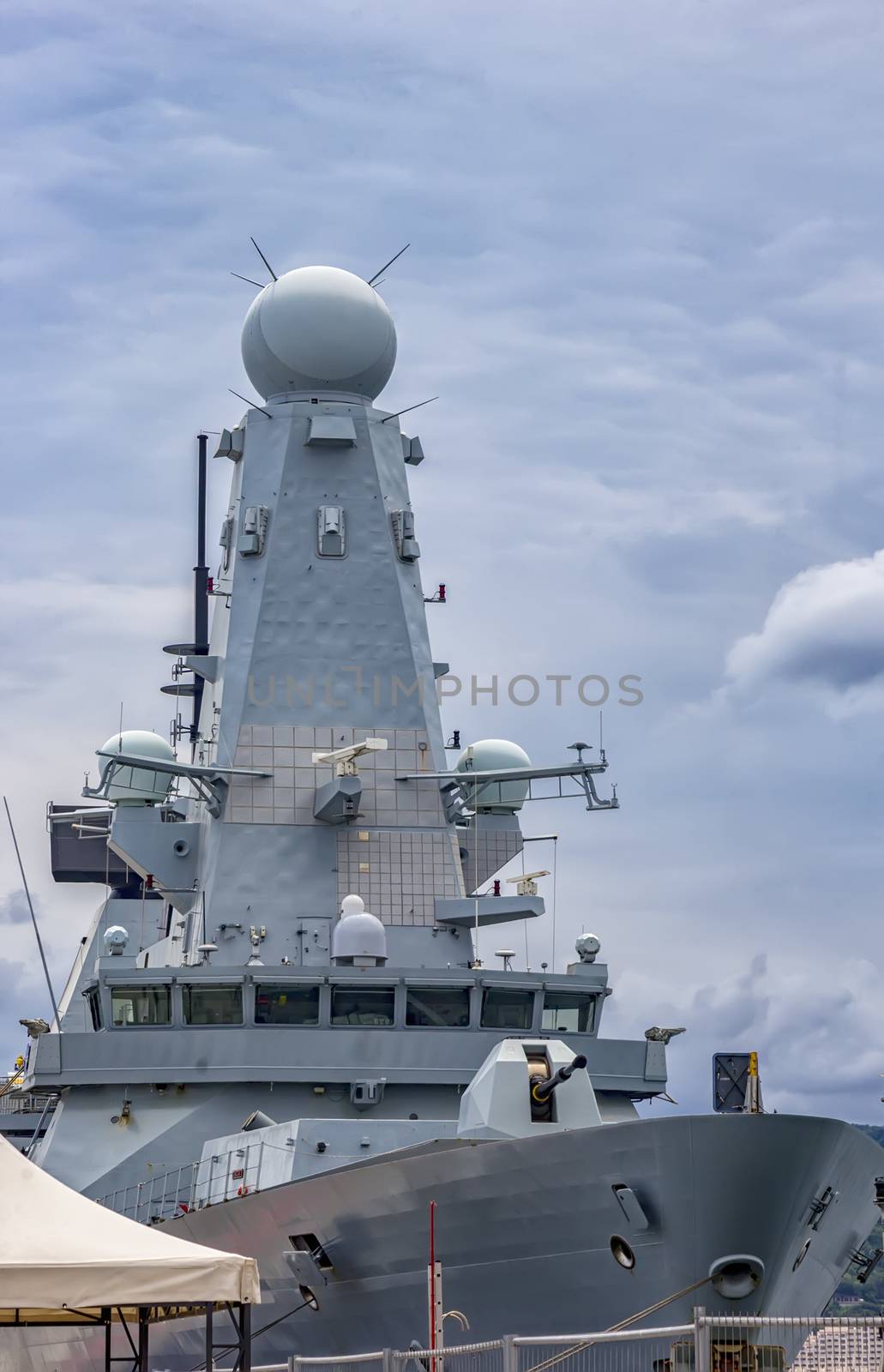 A part of military navy ship.  by EdVal