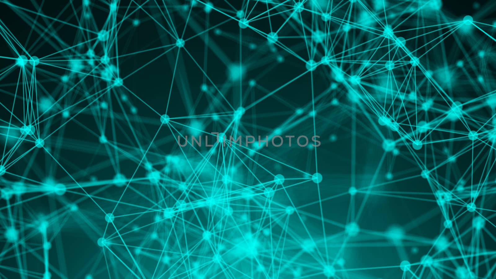 Abstract connection dots. Technology background. Network concept. 3d rendering